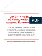 DOCUMENTO DI INIDIRIZZO PER LA FASE DI DISCUSSIONE CON LA CITTA’