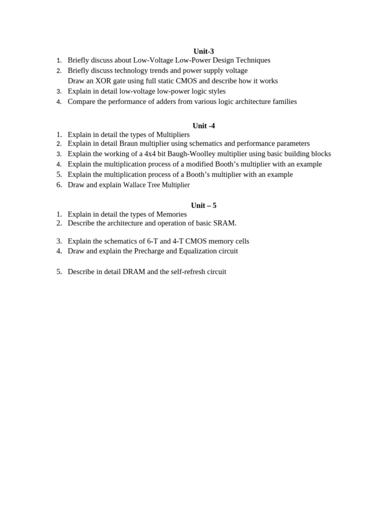 MID-II Question Bank | PDF