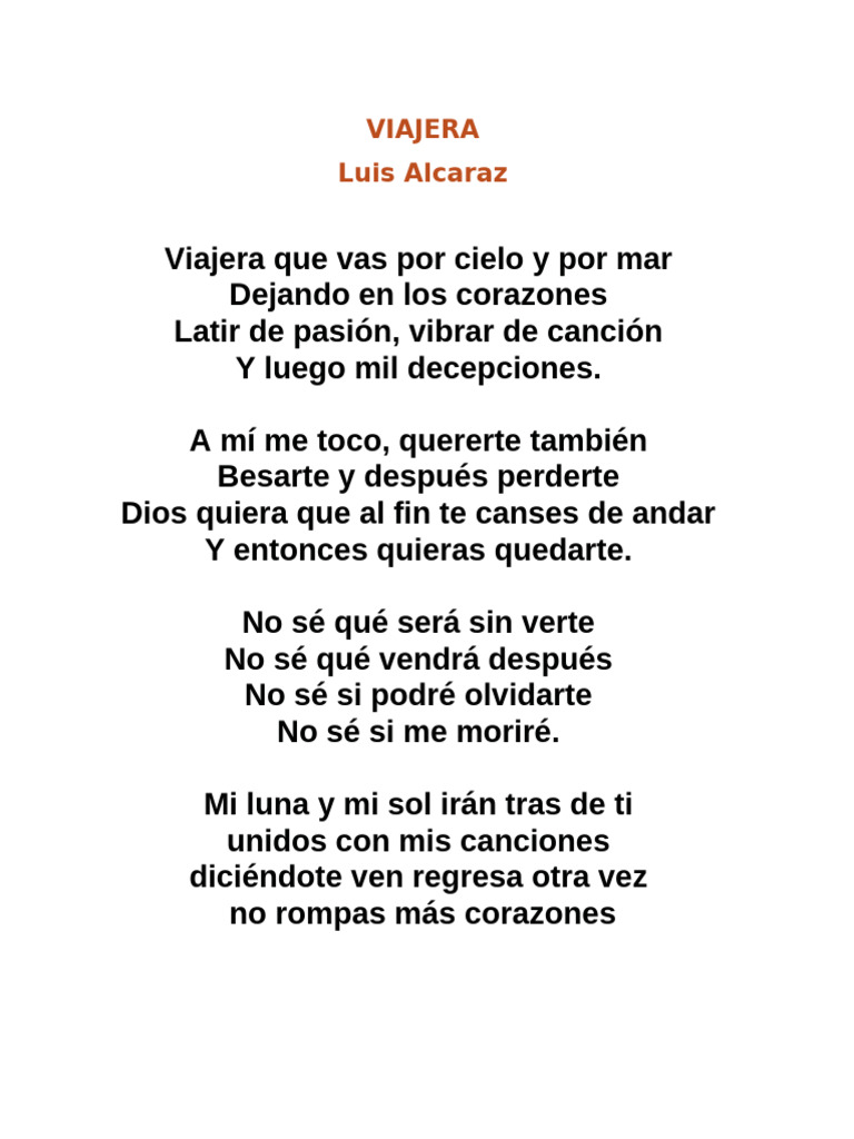 Poema sobre el amor y la pérdida | PDF