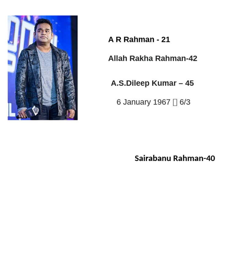 A R Rahman | PDF