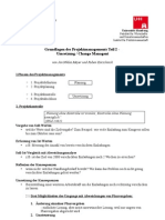 Handout Projektmanagement