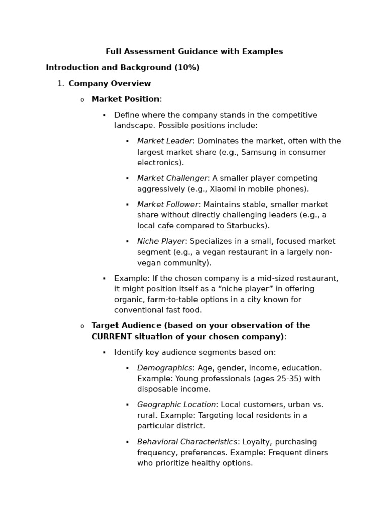 Digital Marketing Assessment Guide | PDF | Digital Marketing | Market ...
