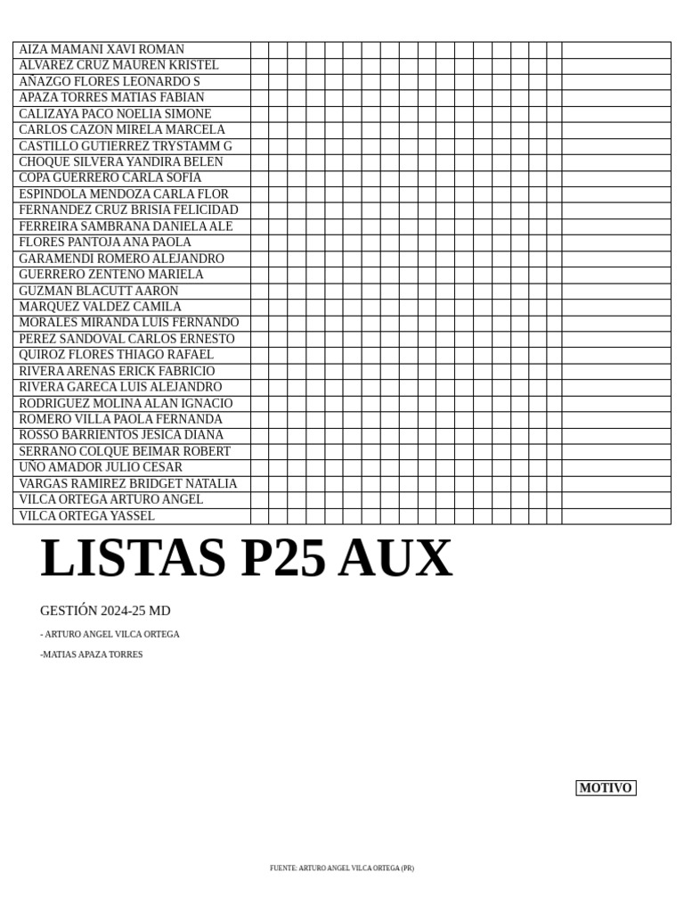 Lista Aux 24-25 | PDF