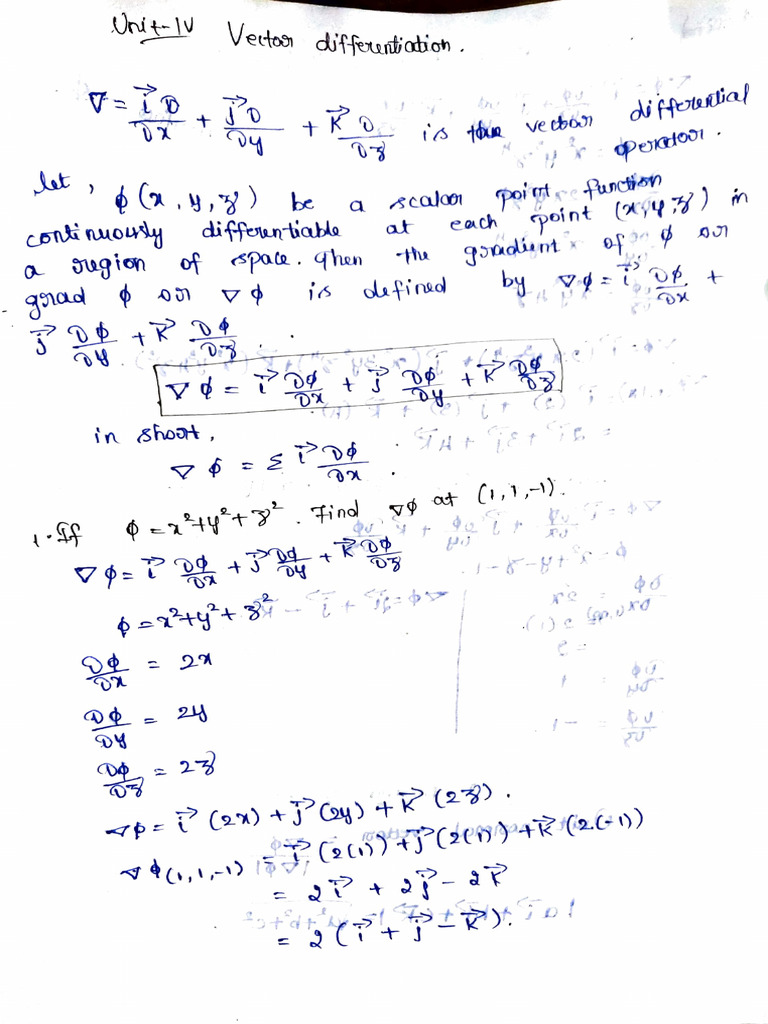 Vector Function Differentiation Guide | PDF