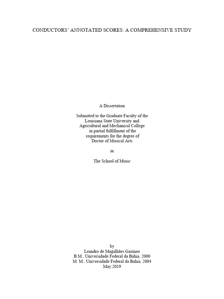Conductors' Annotated Scores Study | PDF | Conducting | Annotation