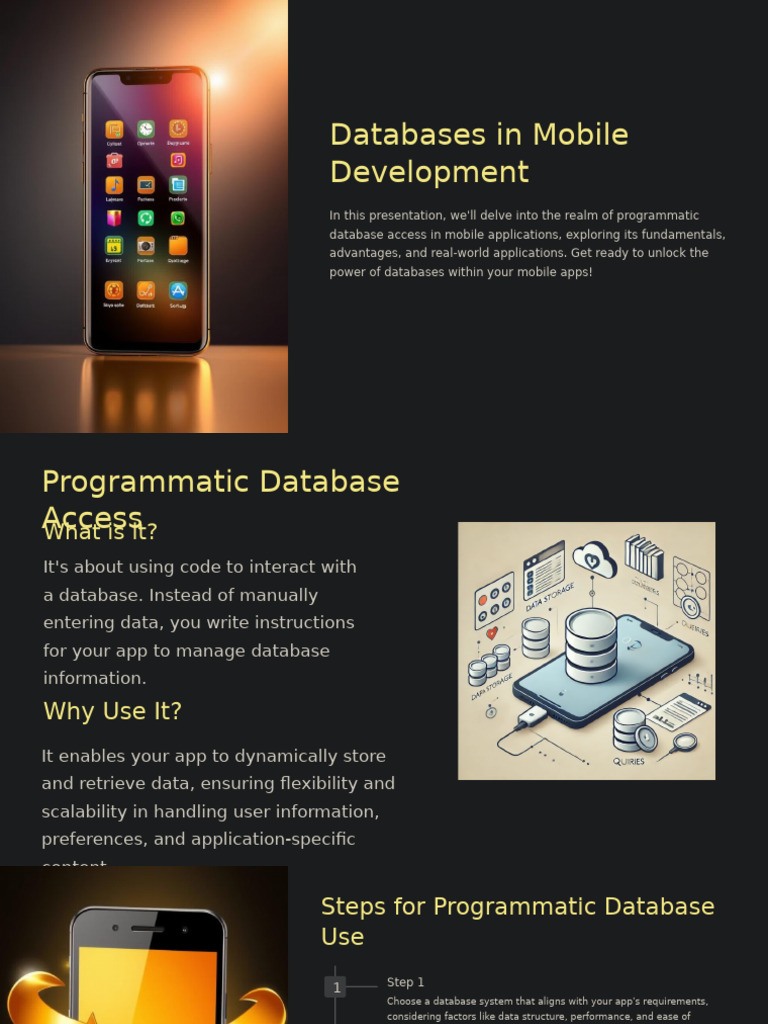 Mobile App Database Access Guide | PDF | Databases | Mobile App