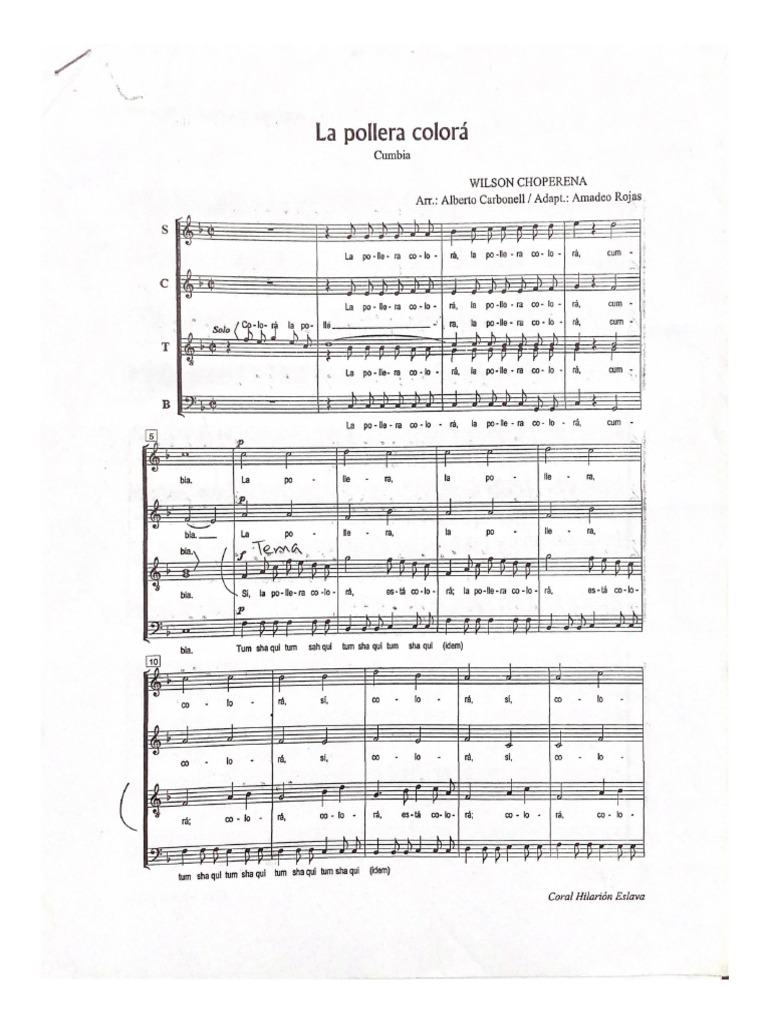 Pollera Colorada | PDF