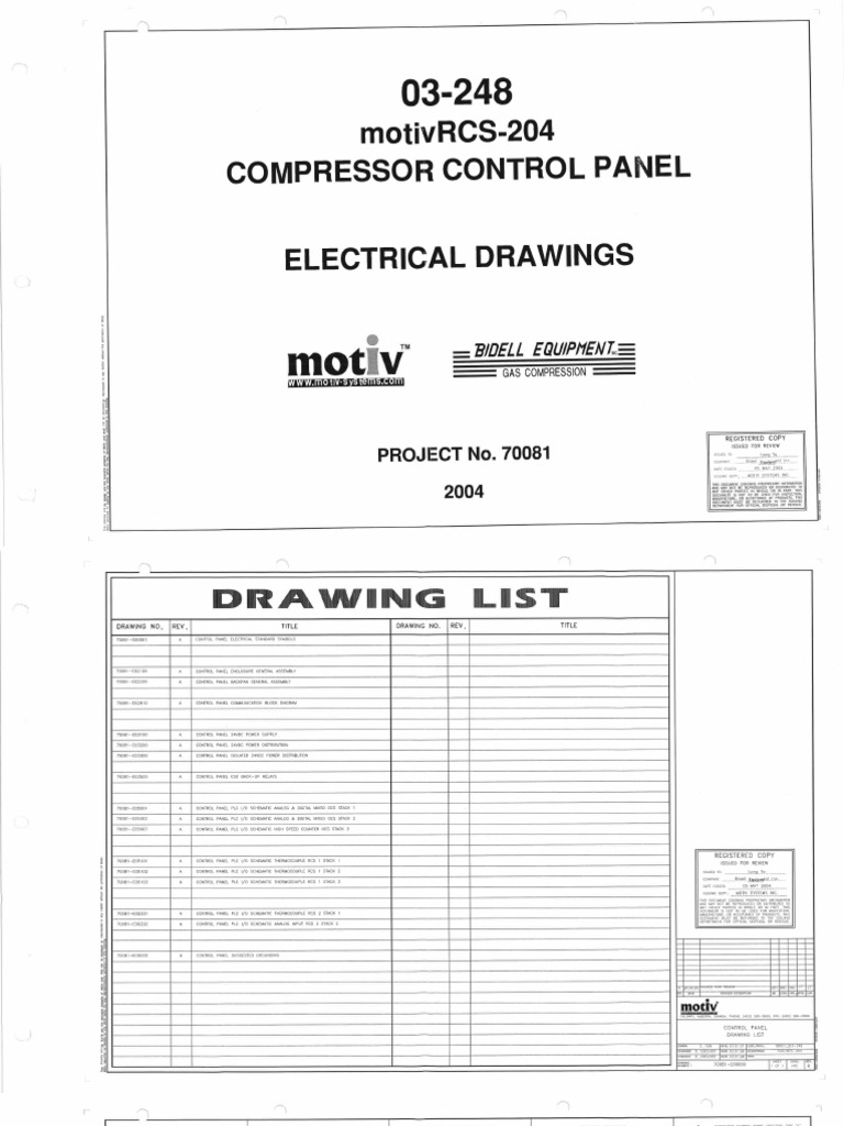 Compressor electrical package pdf