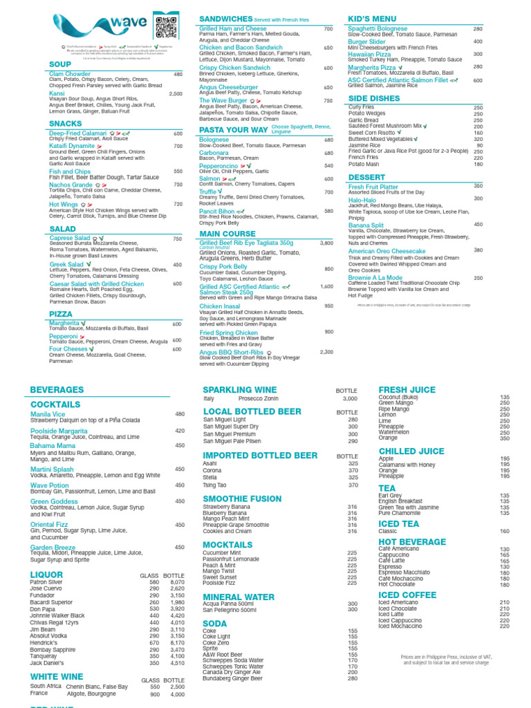 Diverse Menu of Filipino Cuisine | PDF | Hamburgers | Salad