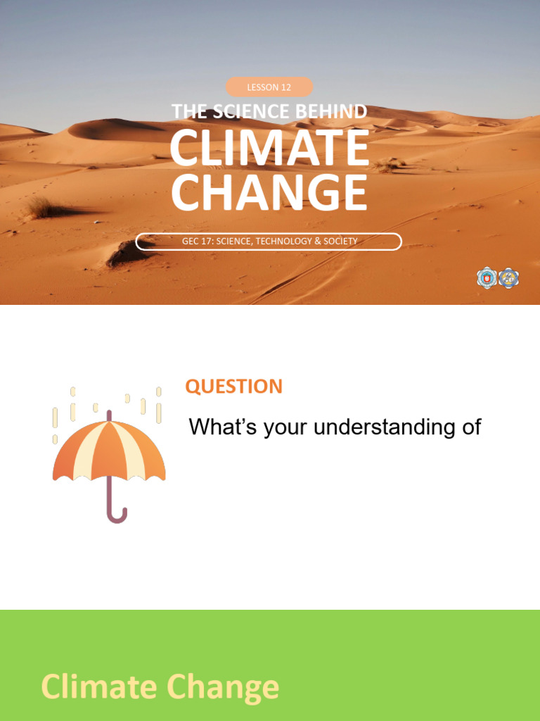 Lesson 12 Climate Change | PDF | Climate Change | Earth