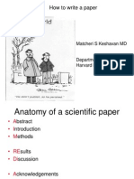 The Anatomy of a Scientific Paper - Matcheri S. Keshavan