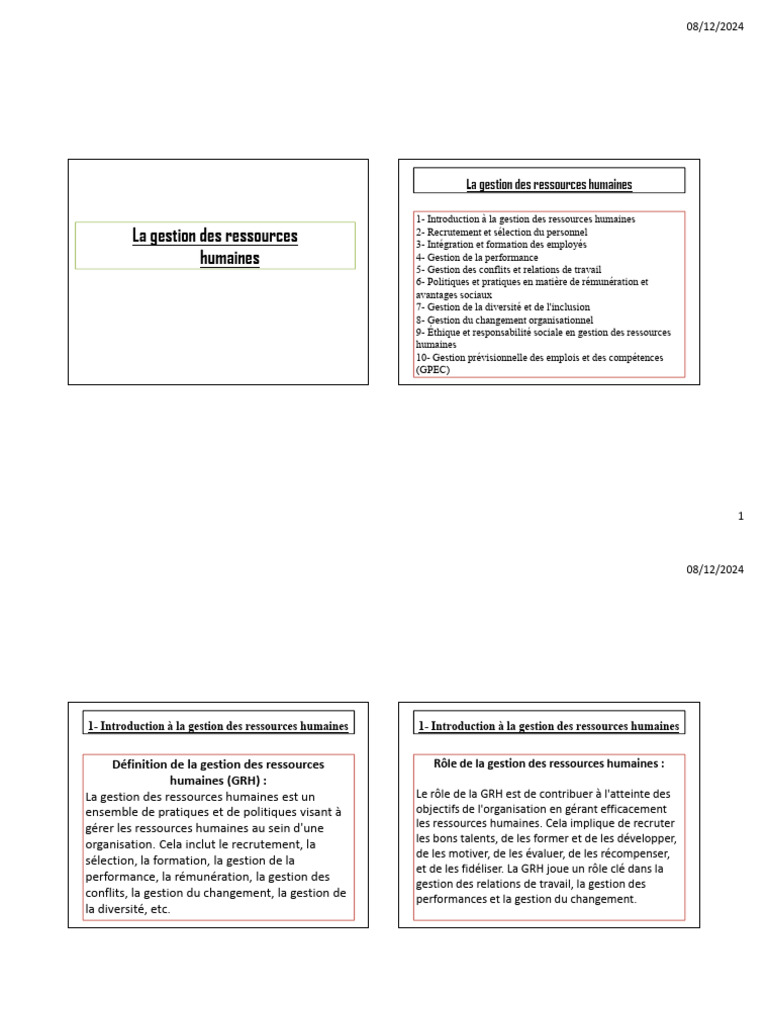 Gestion des ressources humaines efficace | PDF | Recrutement | Gestion ...