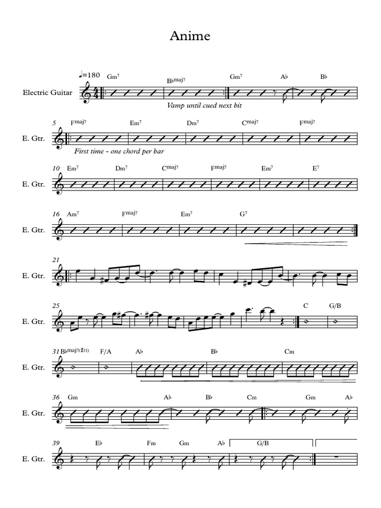 Anime - Full Score | PDF