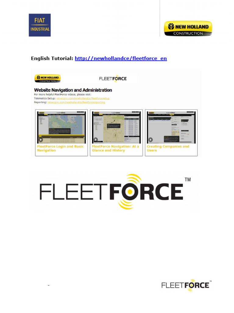 Tutorial FleetForce | PDF