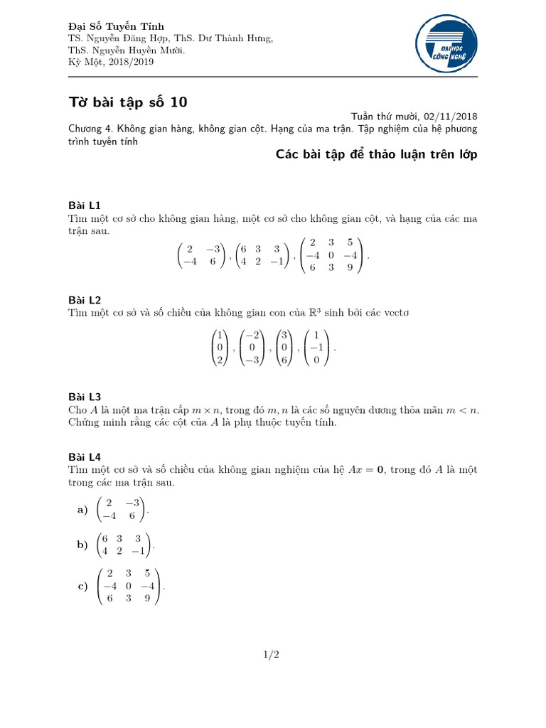 Baitap 10 Lop7 | PDF