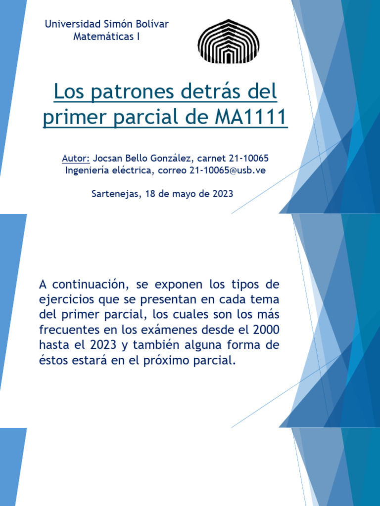 Ejercicios Clave Primer Parcial MA1111 | PDF | Tangente | Función ...