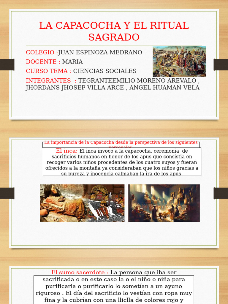 Capacocha: Ritual Sagrado Incaico | PDF