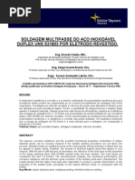 Soldagem Multi Passe Do Aco Inoxidavel Duplex UNS S31803