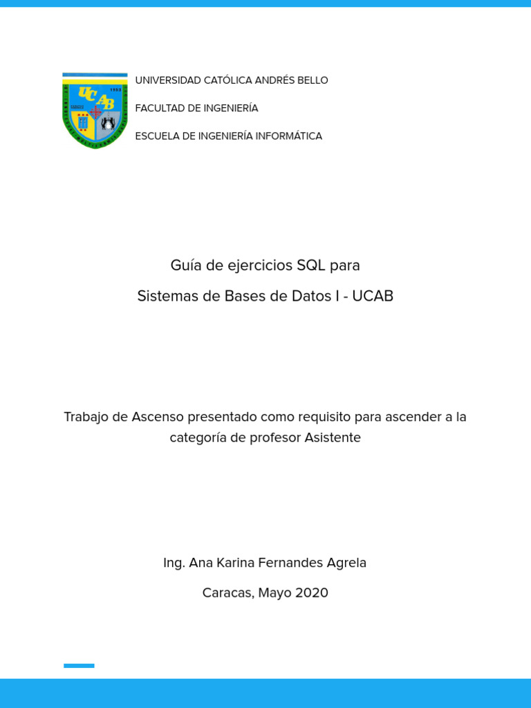 Guia de Ejercicios SQL - Unlocked | PDF | SQL | Bases de datos