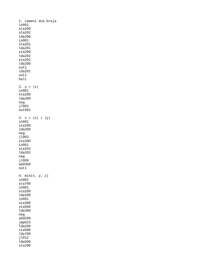 Assembly Language Operations Guide | PDF