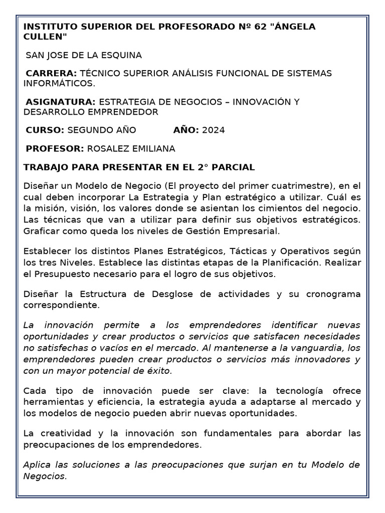 Modelo de Negocio: Estrategia e Innovación | PDF | Iniciativa ...
