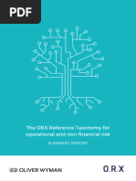 ORX Cause & Impacts Operational Risk Reference Taxonomy Summary | PDF ...
