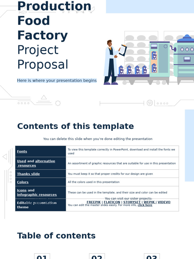 Mass Production Food Factory Project Proposal by Slidesgo | PDF ...