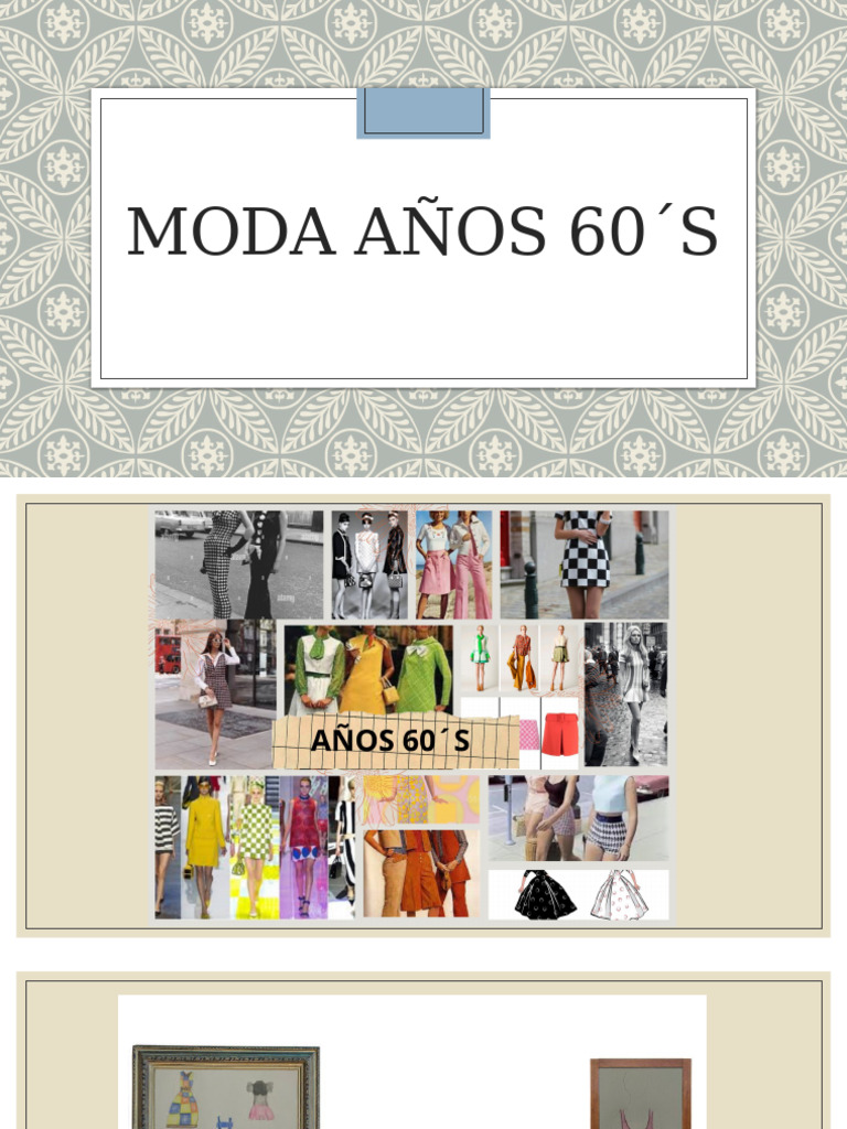 Moda de los Años 60: Estilos Icónicos | PDF