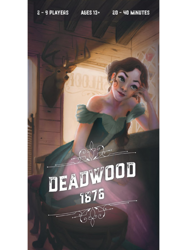 Jeu De Société Deadwood 1876 - Jeu De Cartes, 2 Joueurs Et Plus, à Partir De 13 Ans, Neuf
