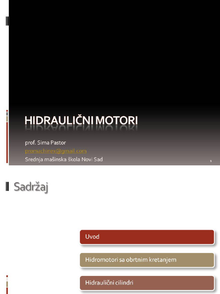09 Hidraulicni-Motori | PDF