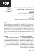 ENSAIO DE LIGAÇÃO PILAR PRÉ-MOLDADO