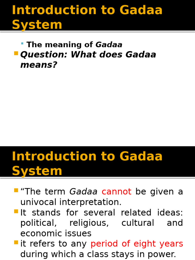 Understanding the Gadaa System | PDF | Cultural Heritage | Festival