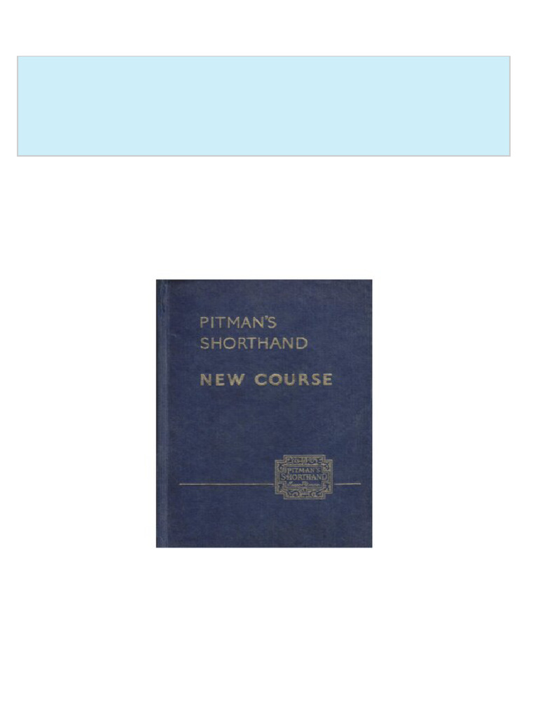Complete Download Pitman Shorthand New Course New Era Pitman PDF All