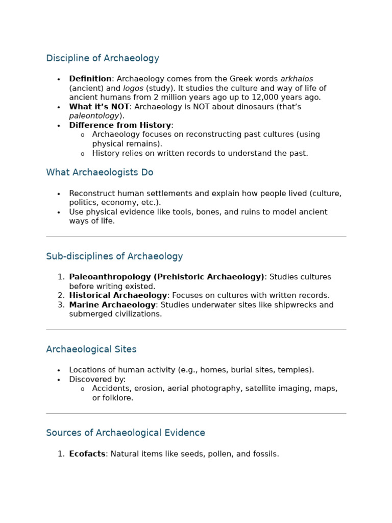 Cultural Heritage Pdf Archaeology Stone Age