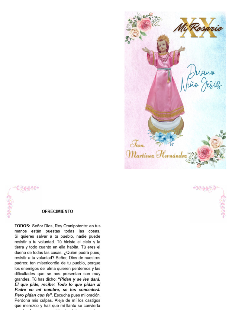Libro Rosario Al Divino Niño | PDF | María, madre de Jesús | orador del ...