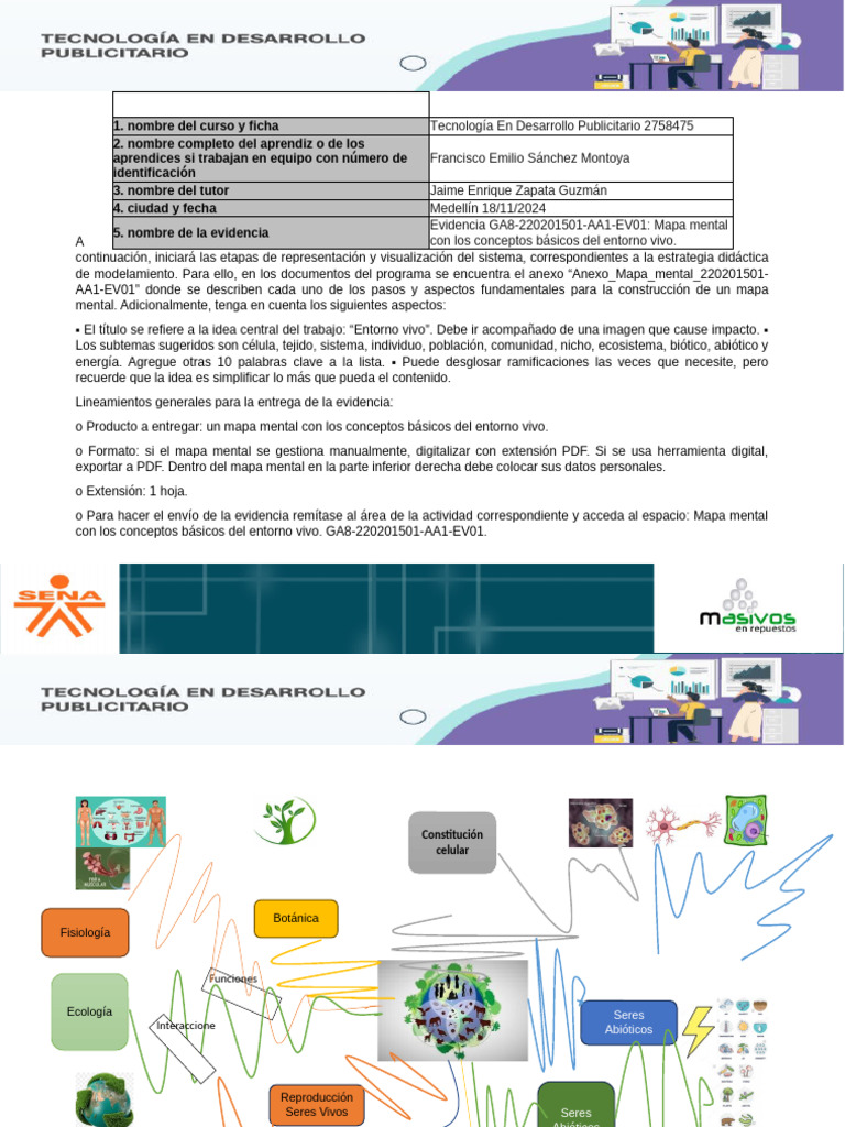 Mapa Mental del Entorno Vivo | PDF
