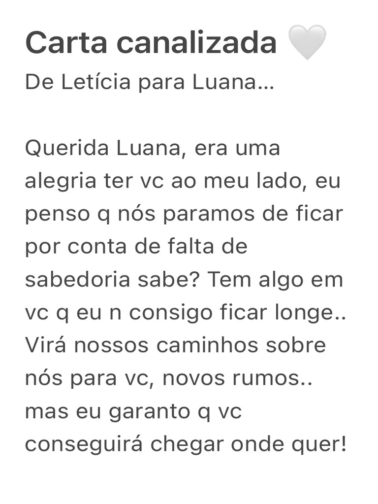Carta Canalizada de Amor entre Amigas | PDF
