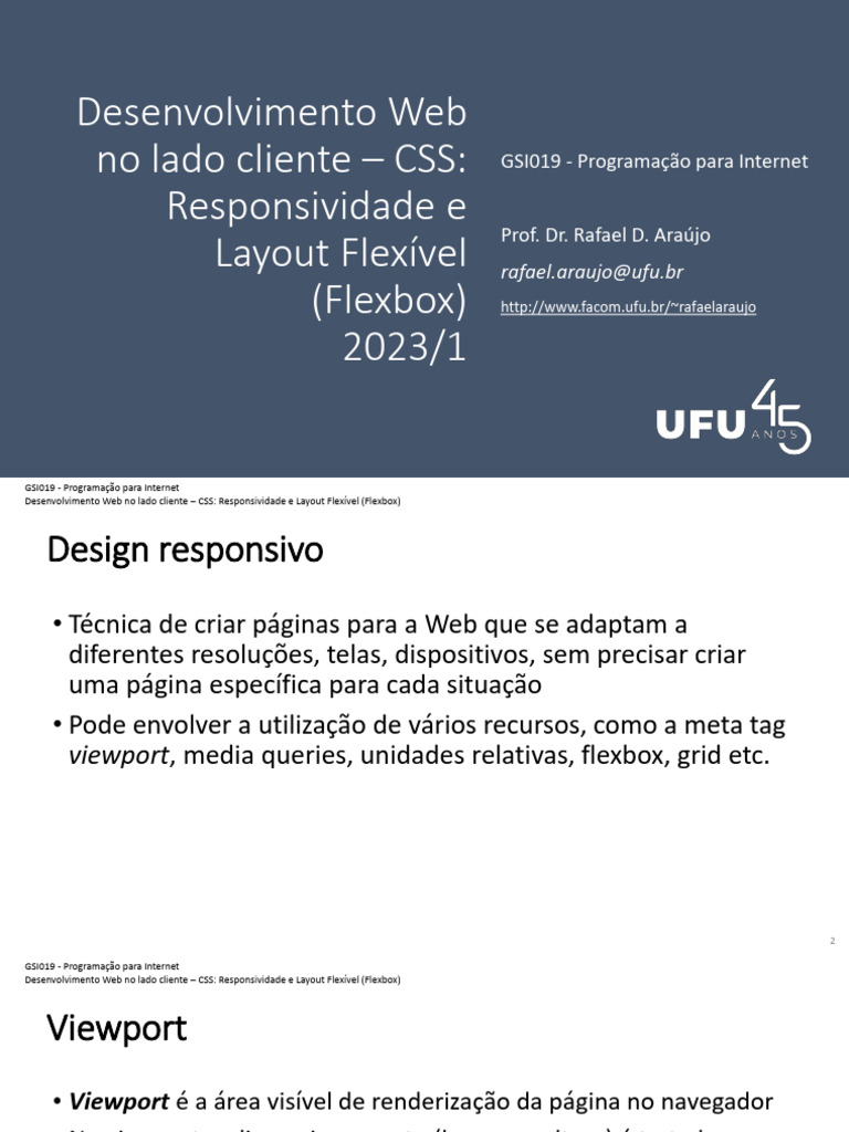 Responsividade em CSS com Flexbox | PDF | Pixel | Rede mundial de ...
