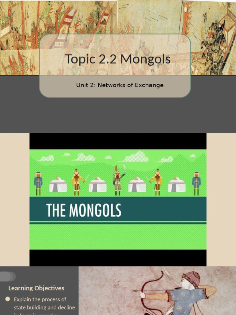Unit+2 +Topic+2.2+Mongols | PDF | Mongol Empire | Genghis Khan