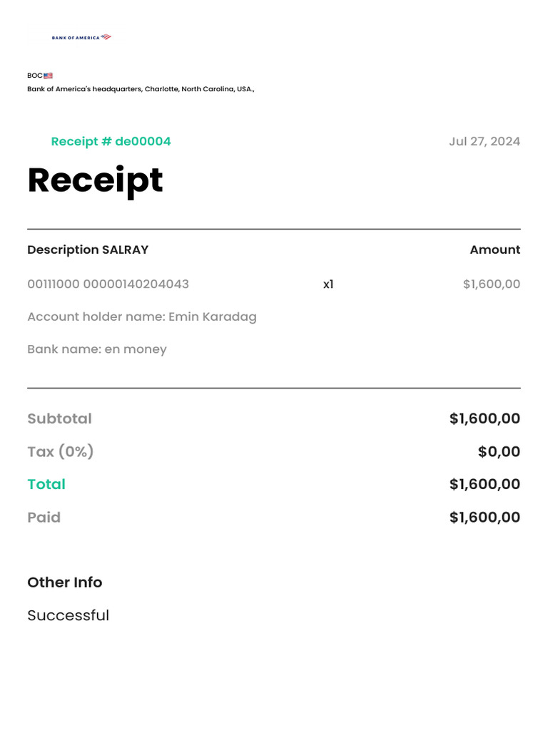 #Payment Receipt | PDF