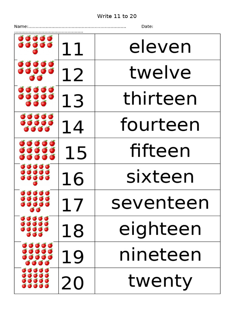 Write Number Group C D C D | PDF