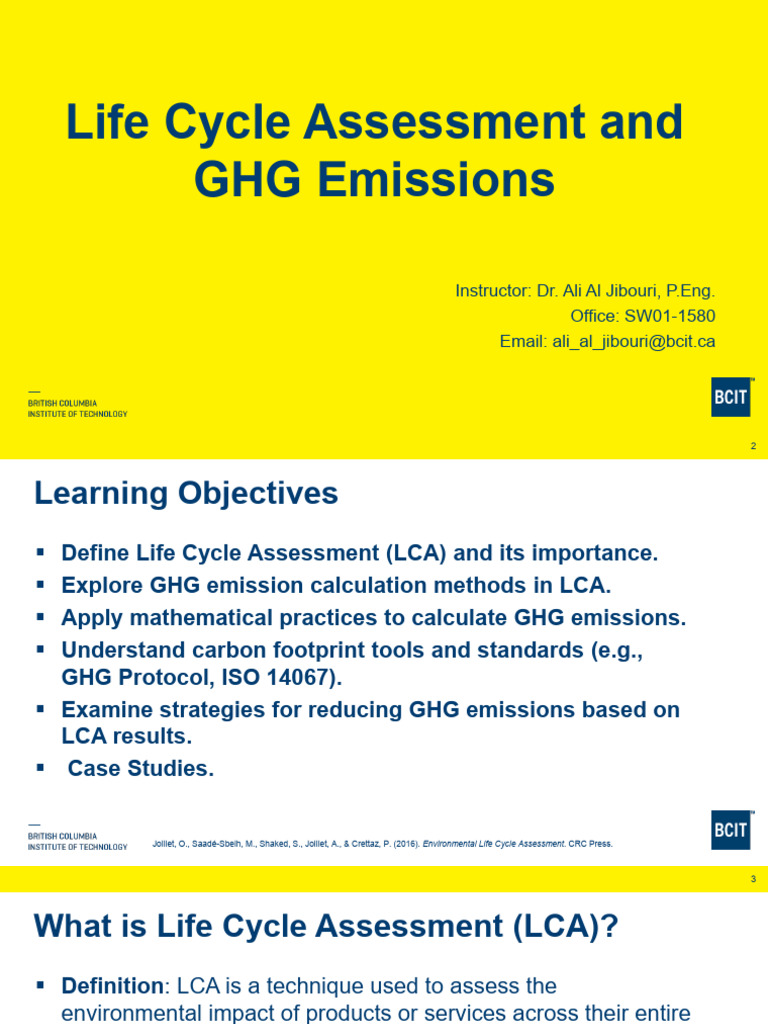 L - wk9 - Life Cycle Assessment and GHG Emissions | PDF | Life Cycle ...