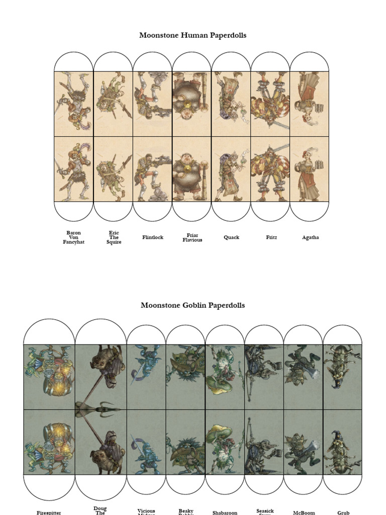 Moonstone Paper Dolls All v3 | PDF
