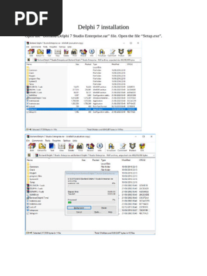 Delphi 7 Installation - 062550 | PDF