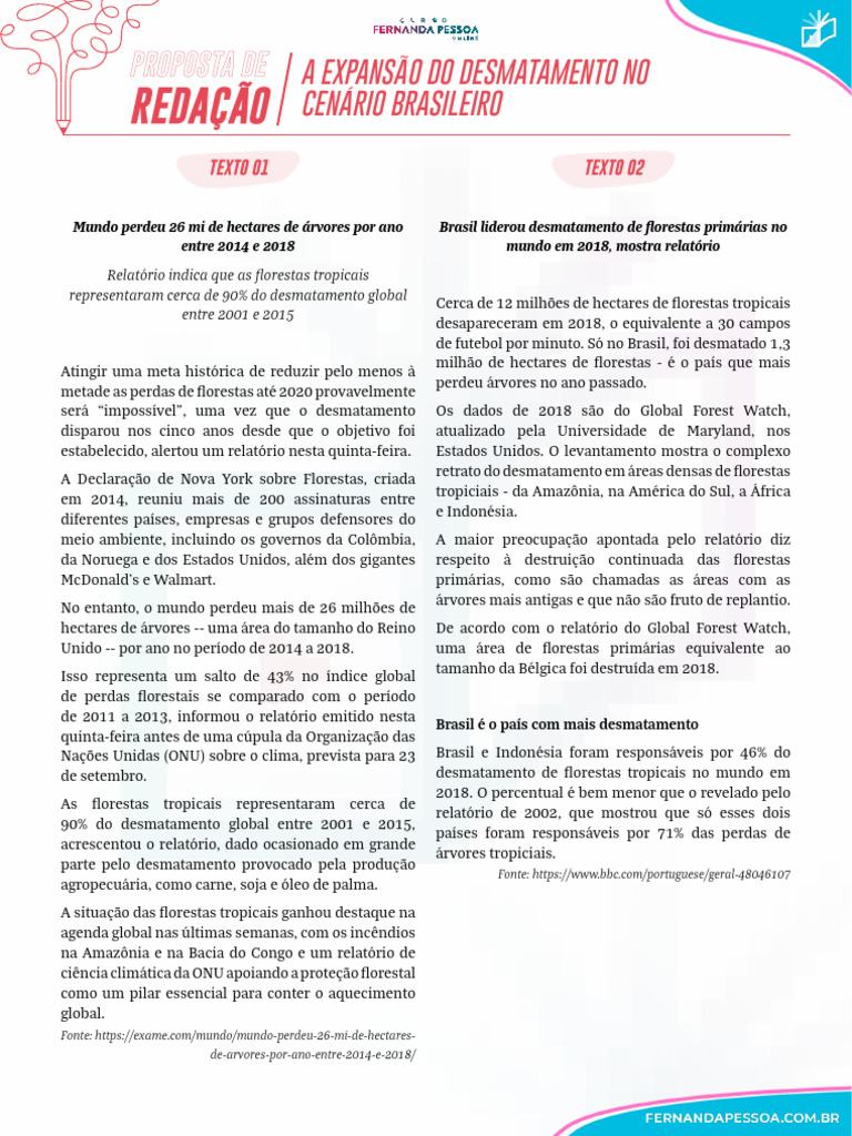 Desmatamento no Brasil: Dados Alarmantes | PDF | Desmatamento ...