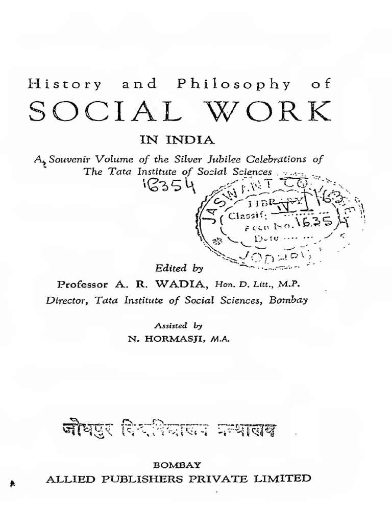 2015.130881.history and Philosphy of Social Work in India Text | PDF ...