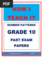 Grade 8 Numeric and Geometric Patterns | PDF | Pattern | Lesson Plan