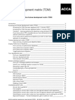 A Guide To Using The Online Trainee Development Matrix (TDM)