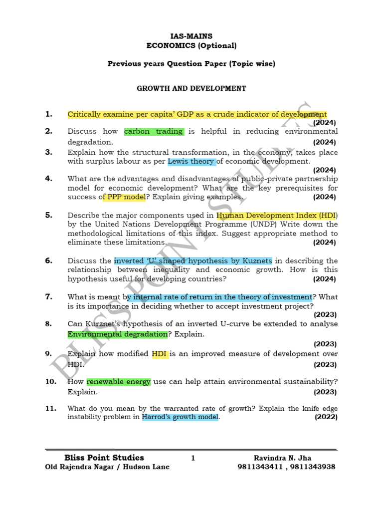 Growth and Development | PDF | Economic Growth | Human Development Index