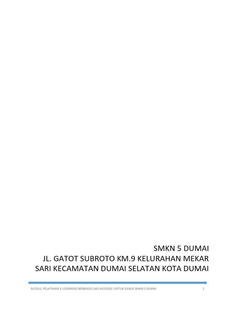 Modul E-Learning SMKN 5 Dumai | PDF